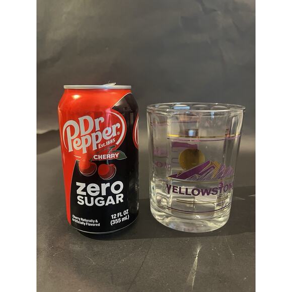 Alpine Glass | Yellowstone DOF Rocks Glass | Purp Gold | Inside Facet | VTG '93 - Picture 7 of 7